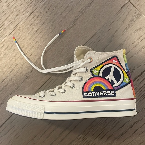 size 8 converse chuck taylor all star, 1st pride parade sneakers - Picture 7 of 10